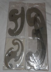 Alvin 4 Piece Curve Set FC44 Smoke Grey 304-725 1203 Germany 12 1/2 10″ 6.5 5.25