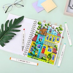 120 Colors Premium Alcohol Markers, Alcohol Markers Set with Adjustable Shoul…