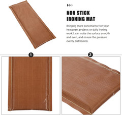 Heat Press Mat 15.74X6.49X1.96In Non Stick Ironing Pad Double Sided Transfer Hea