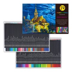 Premium Black Edition Colored Pencils for Adults Coloring – 72 Coloring Penci…