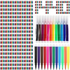 Watersay 1440 Pcs Mini Markers Bulk Colored Pen 3.4 Inch Vibrant Colors Porta…