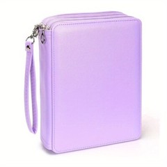 120 Slots Colored Pencil Case with Zipper Flower Pattern Art Drawing Pencil Bag