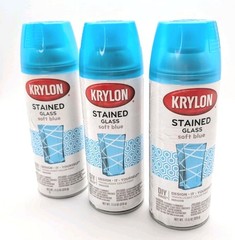 Krylon Stained Glass Spray Paint – 9029 Soft Blue 🔷 NEW 🔷 Quantity: 3 cans