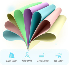 Colored Card Stock 5 Colors, 65Lb 8.5 X 11 Pastel Construction Paper Assorted Co