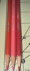 3 Faber Castell Col-Erase Colored Pencils Multicolor Loose Red, Pink Vermillion