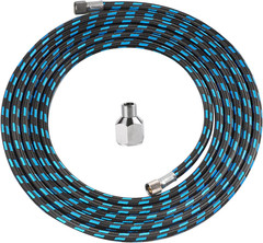 Airbrush Hose 10 Foot Nylon Braided Air Hose with 1/8” Size on Both End and Adap