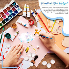 20 Mini Ink Blending Foam Pads – Round Domed Refills for Crafts & Painting