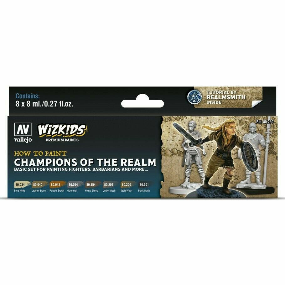 Wizkids Premium Vallejo Paint Set: Champions of the Realm