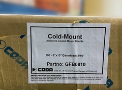 Coda Brand 8″ x 10″ Cold-Mount Adhesive Coated Mount Boards – Case of Boards 100
