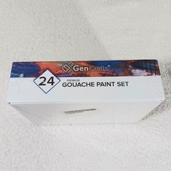 GenCrafts Gouache Paint Set 50 Premium Vibrant Colors Tubes 12 ml / 0.406 oz