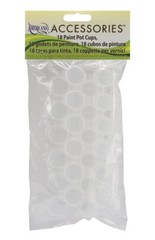18 Empty Paint Pot Cups Reusable Air Tight Storage Strips Cups 1/8 oz