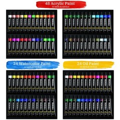 VISWIN Professional All-in-One Art Painting Kit with Beech Wood French Easel,…