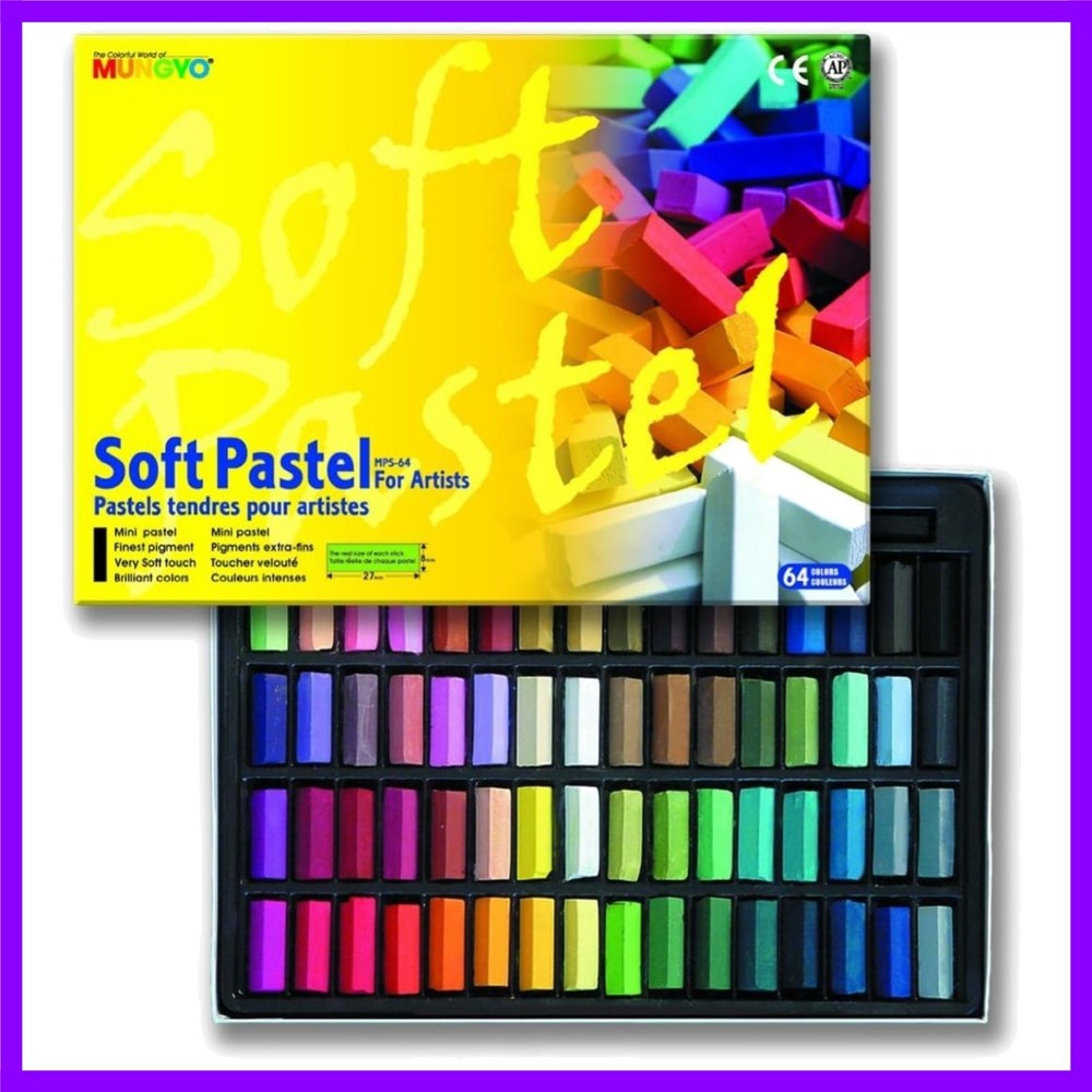 64 Color Artist Chalk Pastels Soft Pastel Set Art Supplies Painting Non Toxic