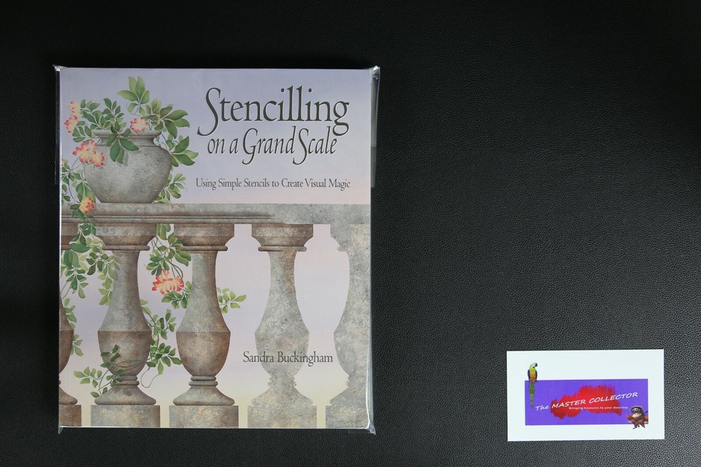 💎ART BOOK STENCILLING ON A GRAND SCALE SANDRA BUCKINGHAM GREAT VISUAL MAGIC💎