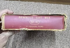 Vintage old rare collectible rowney water color set box made in England