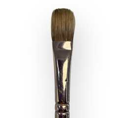 (2) M Grumbacher Gainsborough 1271-F Hog Bristle Paint Brushes Size 8 & 12 VTG
