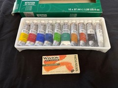 Winsor & Newton Winton Oil Colour Paint Starter Set, Ten 37ml Tubes