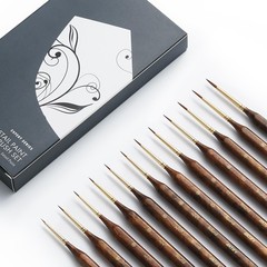 Artify Miniature Paint Brushes Set, 12pcs Fine Detail Brushes with Repeated S…