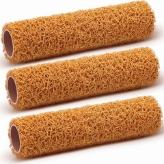Teenyyou 3 Pcs 9 Inch Textured Paint Roller Set Small 9 Inch, Tan