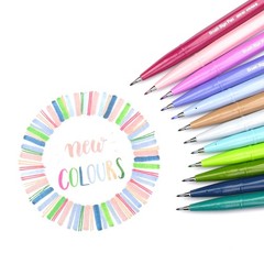 Assorted Marking Pen Set 6 Count Blendable Colors for Calligraphy and Art