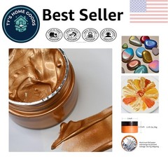 1.69 Fl OZ Bronze Metallic Gel Paint – Waterproof, Permanent, Craft Essential