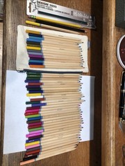 50 Colored Pencil Set U Brands Canvas Bag. Fast Ship!