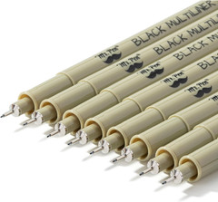 – Drawing Pens for Artists, 0.2Mm, 8 Pack, Black Artist Pens, Micro Pens for Dra