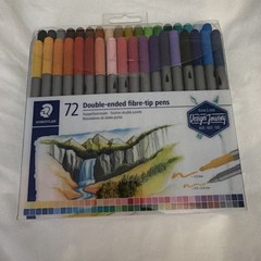 Staedtler 72ct Double Ended Fiber-Tip Pens (3.0mm & 0.5-0.8mm) Item# 3200TB72
