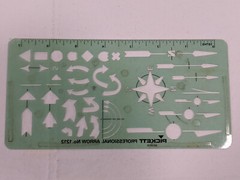 Assorted Drafting Templates – Berol Rapid Design, Picket Professional Lot of 6