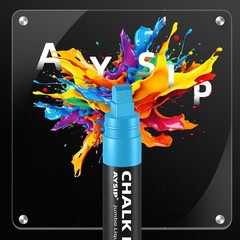 Window Chalk Markers for Blackboard, 10 Colors Washable Glass Jumbo Liquid Chalk