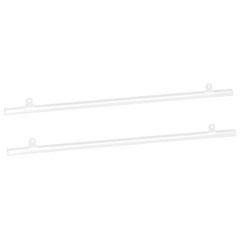 PVC Poster Hanger Rail Poster Strip Bar 50cm/20″ Clear with Clips 2 Set