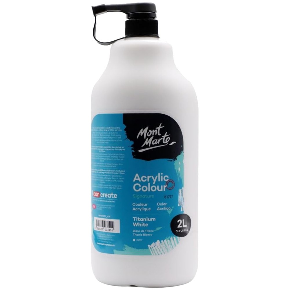 Studio Acrylic Paint, Titanium White, Excellent Coverage