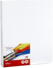 Canvases for Painting – Pack of 12, 11 x 14 Inch Blank White Canvas Boards – …