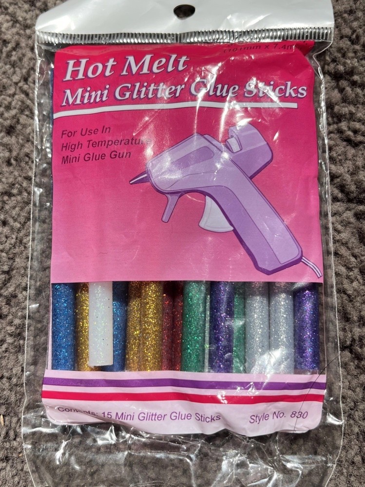 30 HOT MELT MINI GLITTER GLUE STICKS