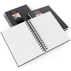 Arteza 5.5″ x 8.5″ Watercolor Book | Spiral Bound Hardcover | 64 Pages – 3 Pack