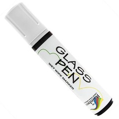 Glass Pen Liquid Paint Marker: Glass Writing Pens Erasable Ink – 15mm Tip White