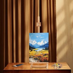 Beech Wood Adjustable Artist Easel Floor Standing Painting Holder Stand