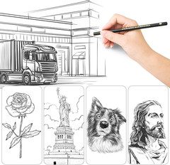 Drawing Pencils Set of 14 (B – 12B) Sketching Pencils for Drawing, Shading & Doo