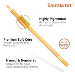 80 PCS Colored Pencils Adult Coloring Soft Core Drawing Supplies Art Sketch