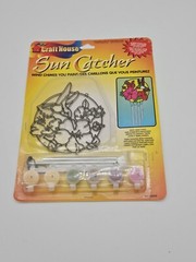 1998 Craft House Sun Catcher Paint By Number Musical wind Chimes Kit