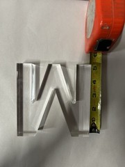 Acrylic M Or W 5×5 Inches