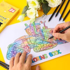 7 Color in 1 Rainbow Pencils for Kids Pcs Rainbow Colored Pencil with 24