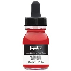 Professional Acrylic Ink 1-oz 30ml Jar Naphthol Crimson