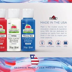, Nature Inspired Colors, Multi-Surface Acrylic Craft Paint Set, Includes 12 …