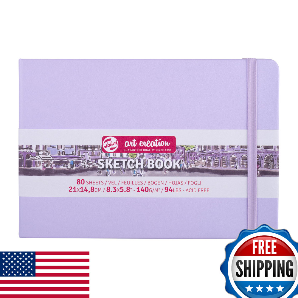 Talens Art Creation Sketchbook 80 Sheets 21x15cm Pastel Violet