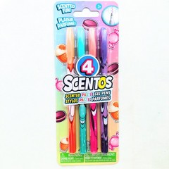 4 Scented Pastel Gel Pens Office Art Journaling Drawing Coloring Craft Supplies