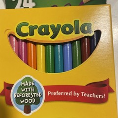 Crayola 68-4024 Long Colored Pencils – Pack of 24