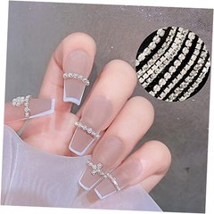 Rhinestones Chain – Gold Silver Pearl AB Colors – 3D Nail Art