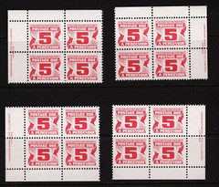 Your CHOICE – Mint/MNH Canada 5c Postage Due Plate/Inscription Blocks J32 1977!