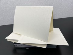 Strathmore 17 Blank Greeting Cards & 18 Envelopes Palm Beach White
